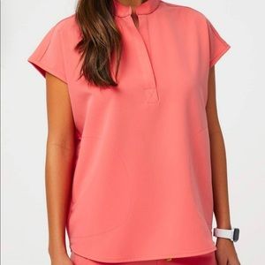 FIGS Rafaela Scrub top in Coral *Limited color
